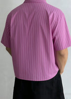 Watermelon Striped Boxy Shirt