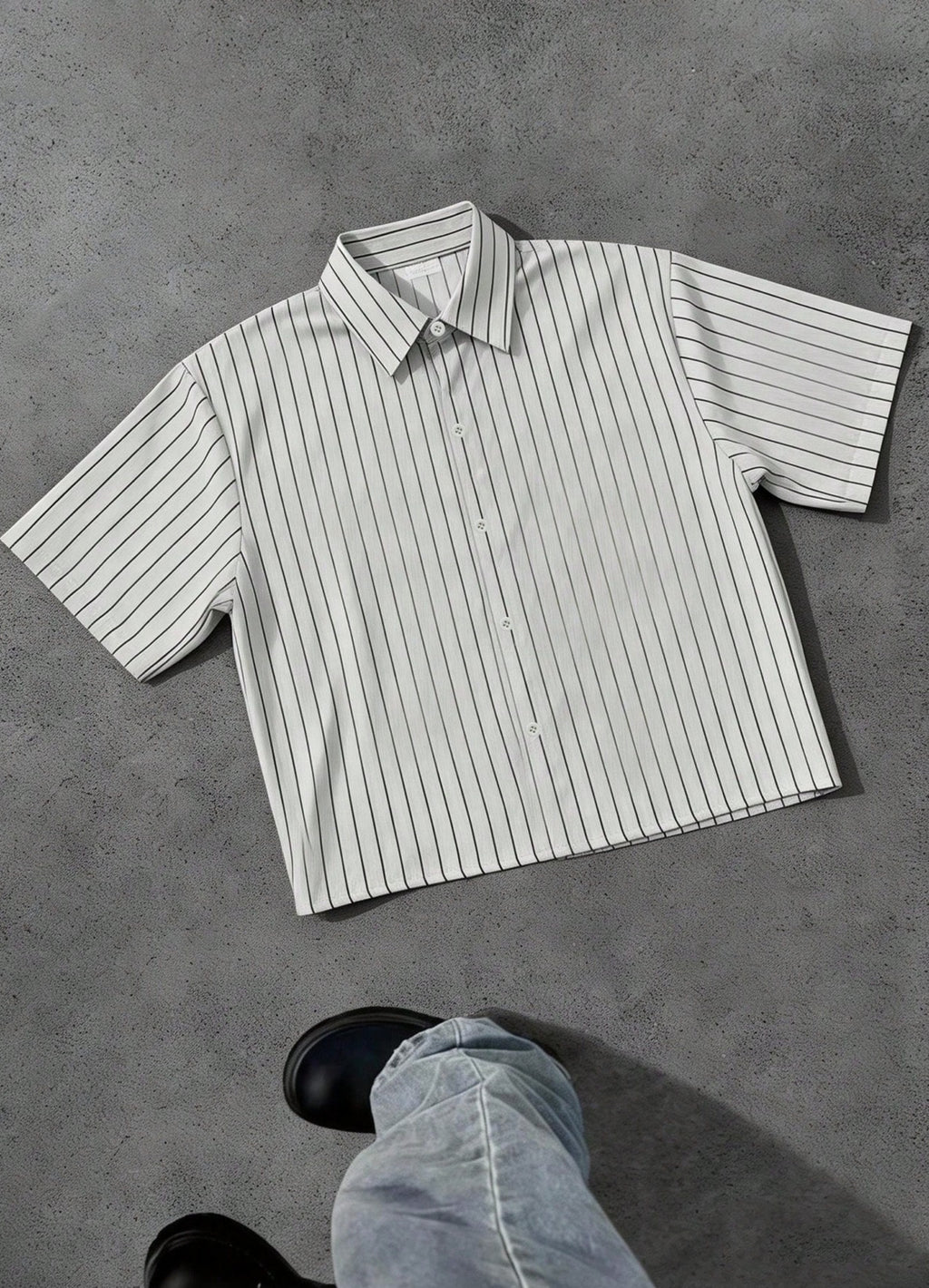 Watermelon Striped Boxy Shirt