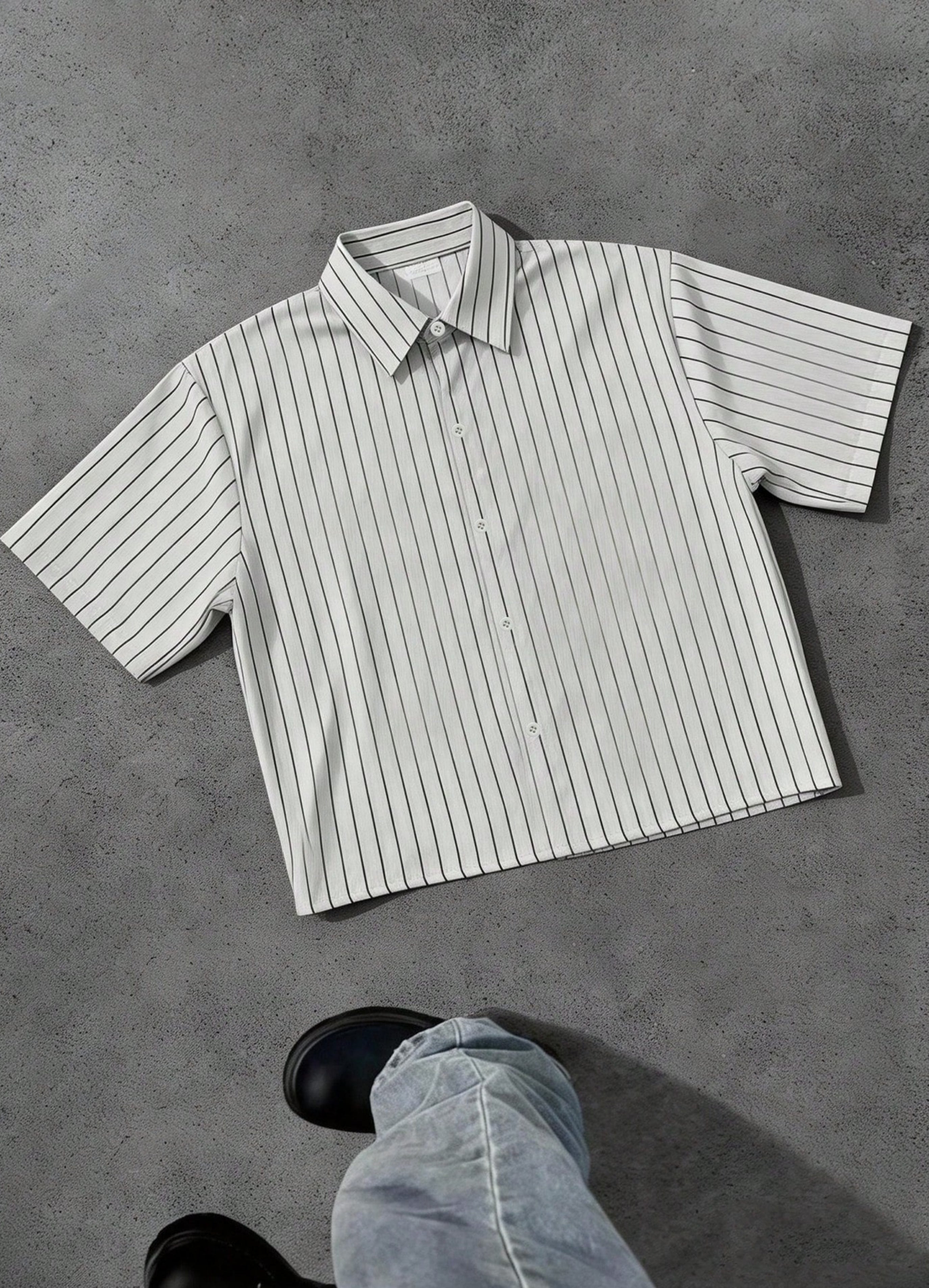 Watermelon Striped Boxy Shirt
