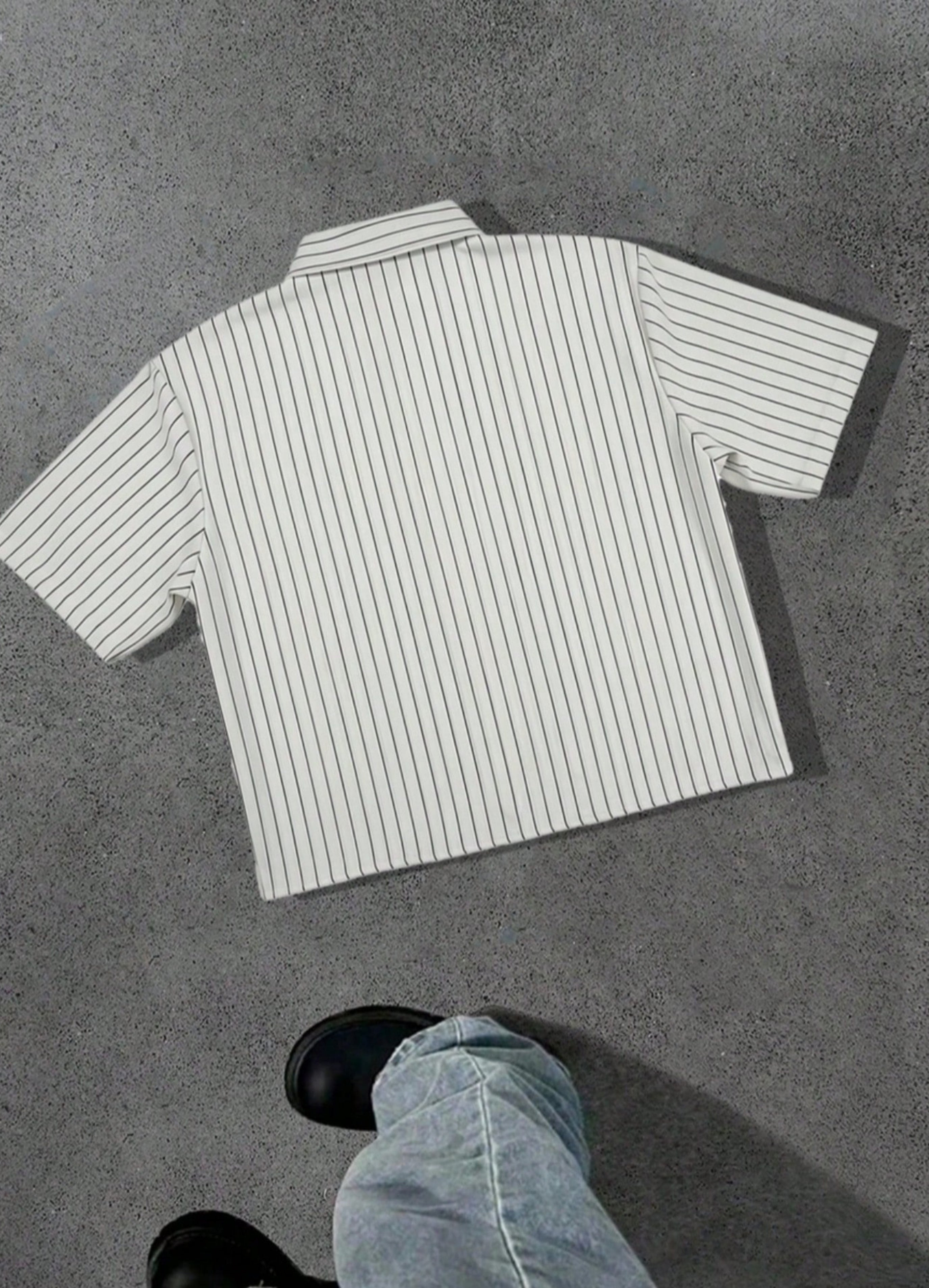 Watermelon Striped Boxy Shirt