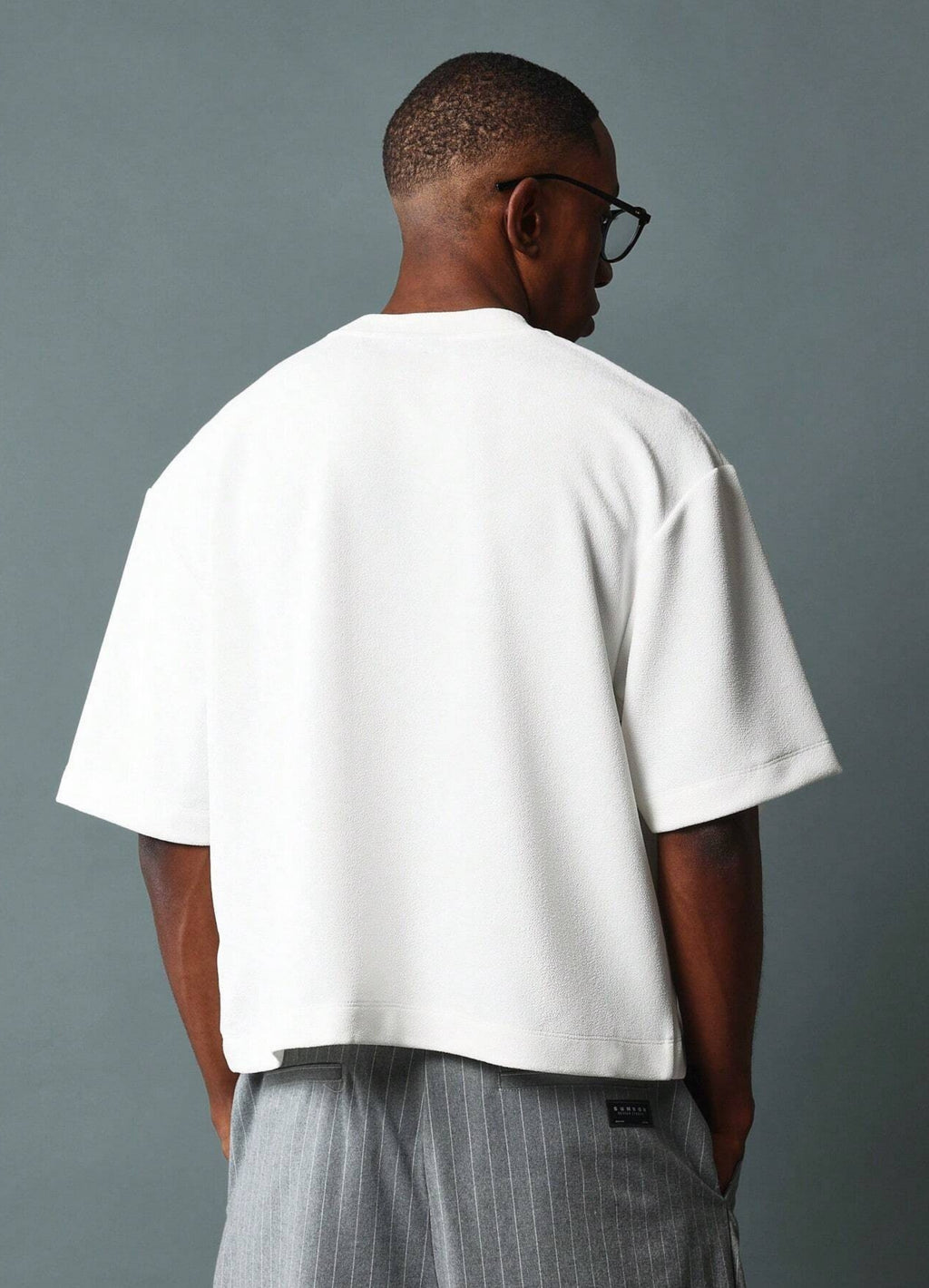 Boxy Cut Cropped Jersey T-Shirt