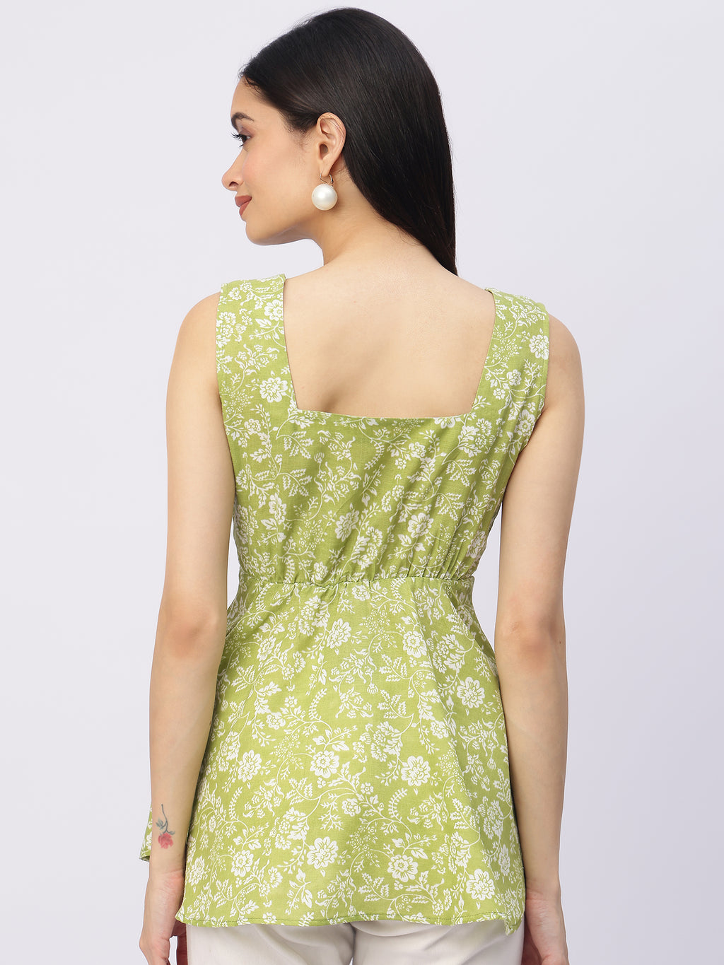 Women’s Floral Peplum Top