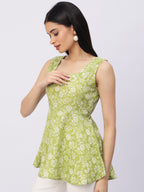 Women’s Floral Peplum Top