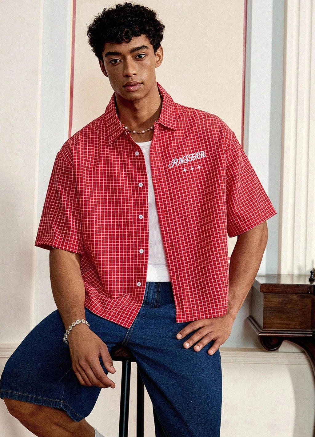 Half Sleeve Boxy Fit Shirt