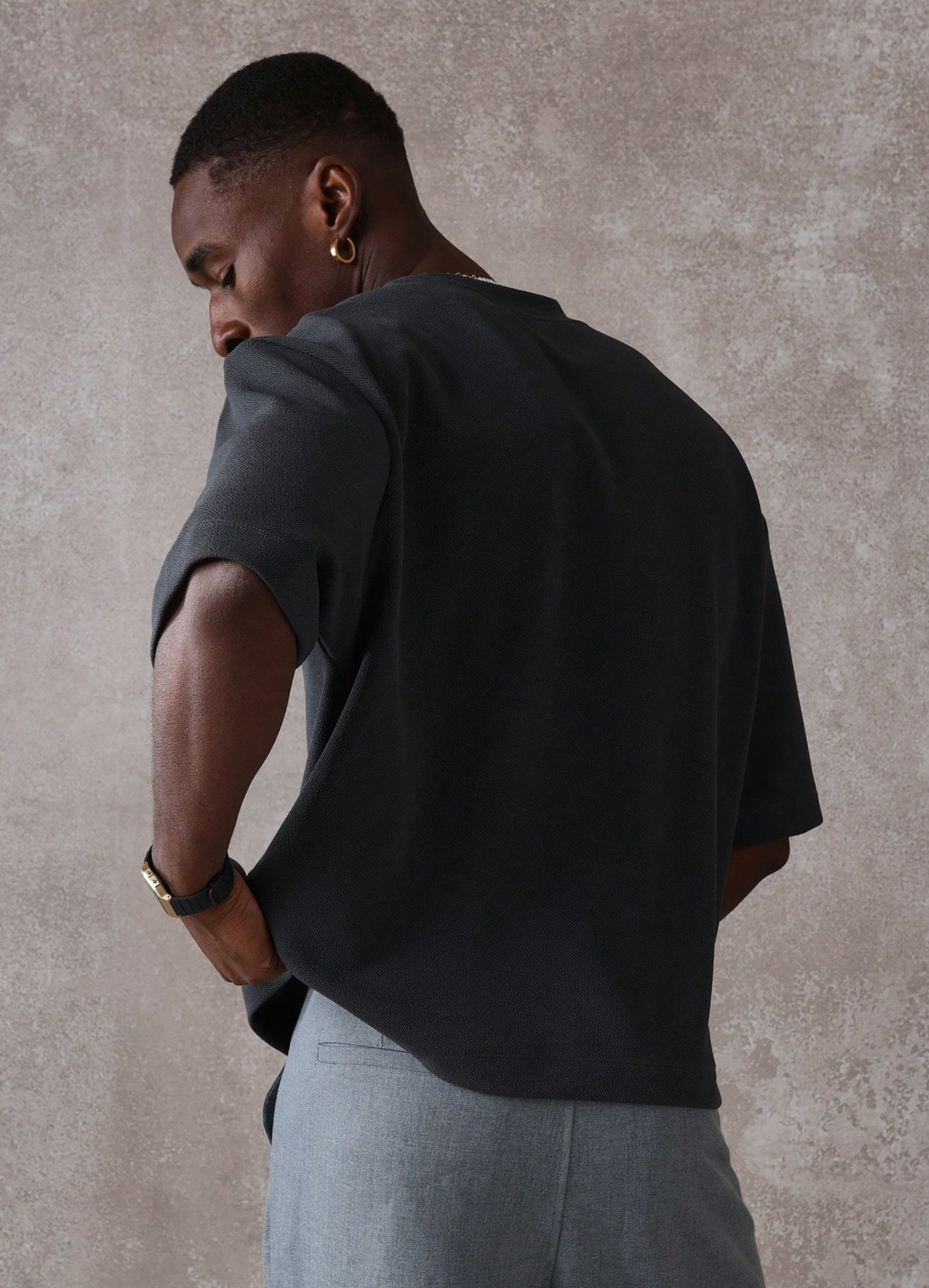 Boxy Cut Cropped Jersey T-Shirt