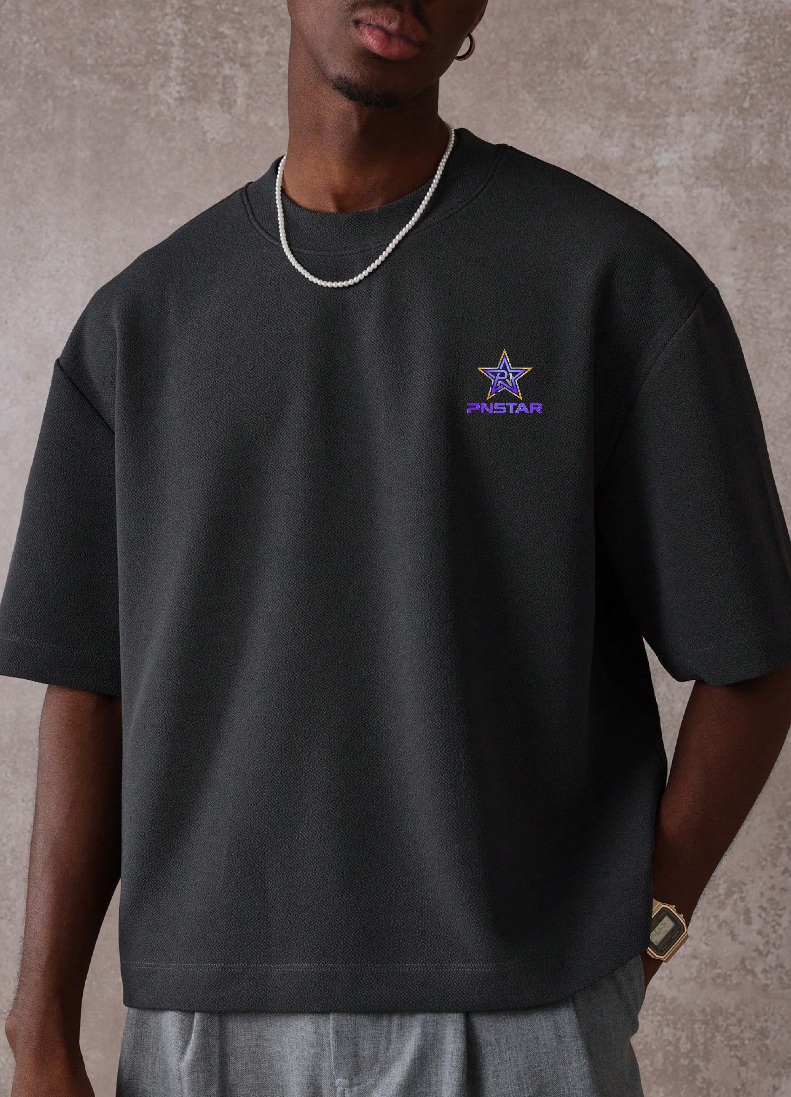 Boxy Cut Cropped Jersey T-Shirt