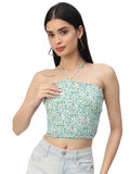 Smocked Halter Crop Top